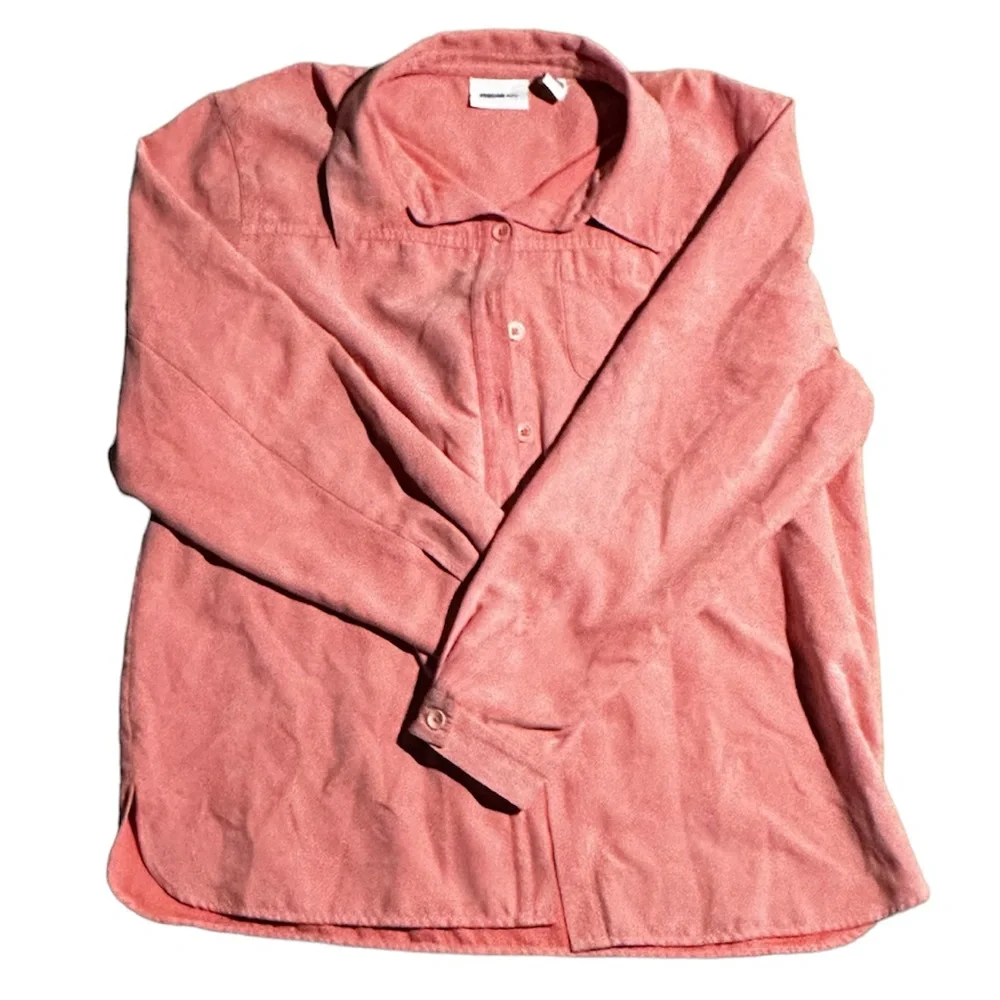 Suede Button Down - Picture 1 of 2